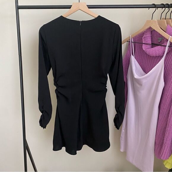 ZARA Gathered Mini Dress - Picture 5 of 10